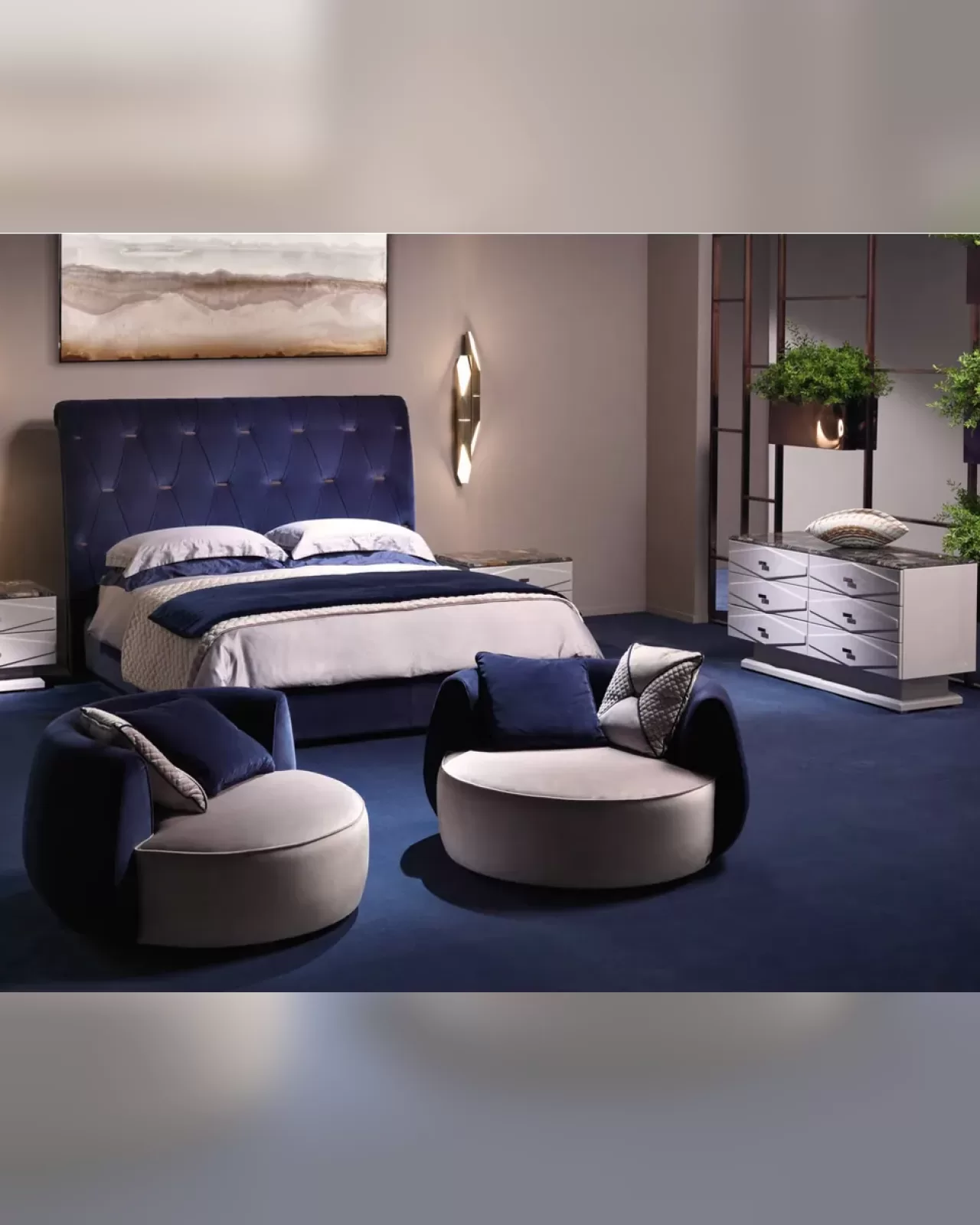 Nefrite Bed, Epoque upholstered bed