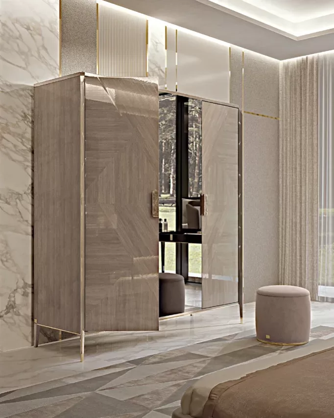 Icon Wardrobe, 3 Hinged Doors, Francesco Pasi wardrobe