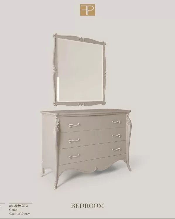 Opera Shaped Chest of Drawers, 3 Drawers, Opera shaped dresser by Francesco Pasi