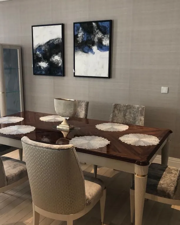Ellipse Dining Chair by Francesco Pasi, chair in the finish of the dining room buffet