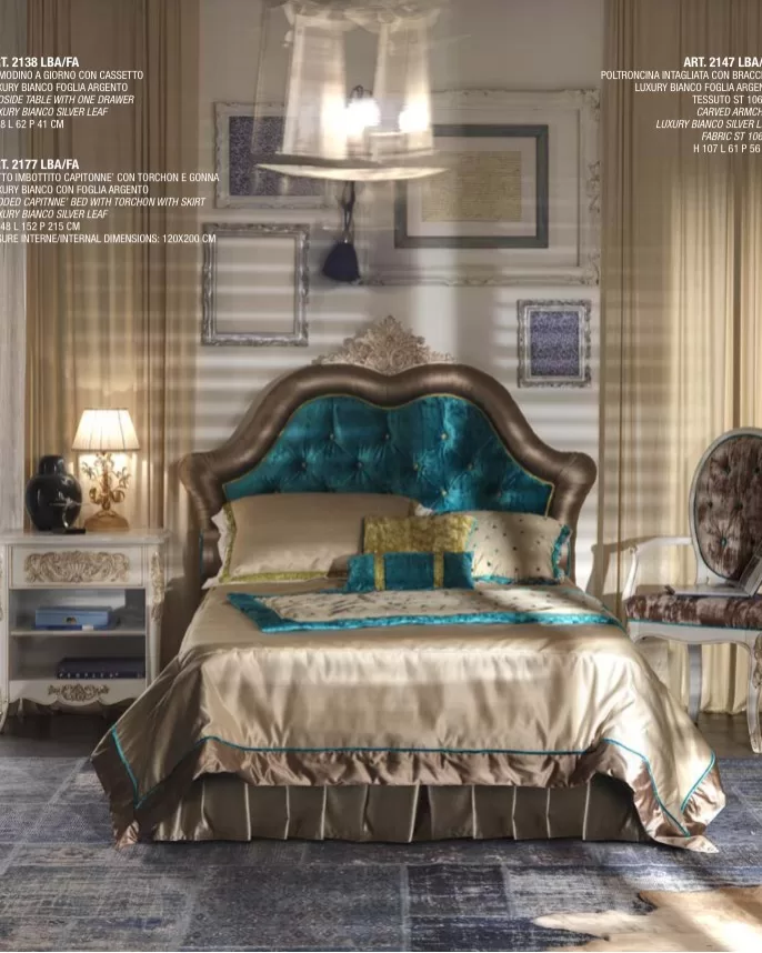 Gran Guardia Open Bedside Table with 1 Drawer by Francesco Pasi, made in italy bedside table