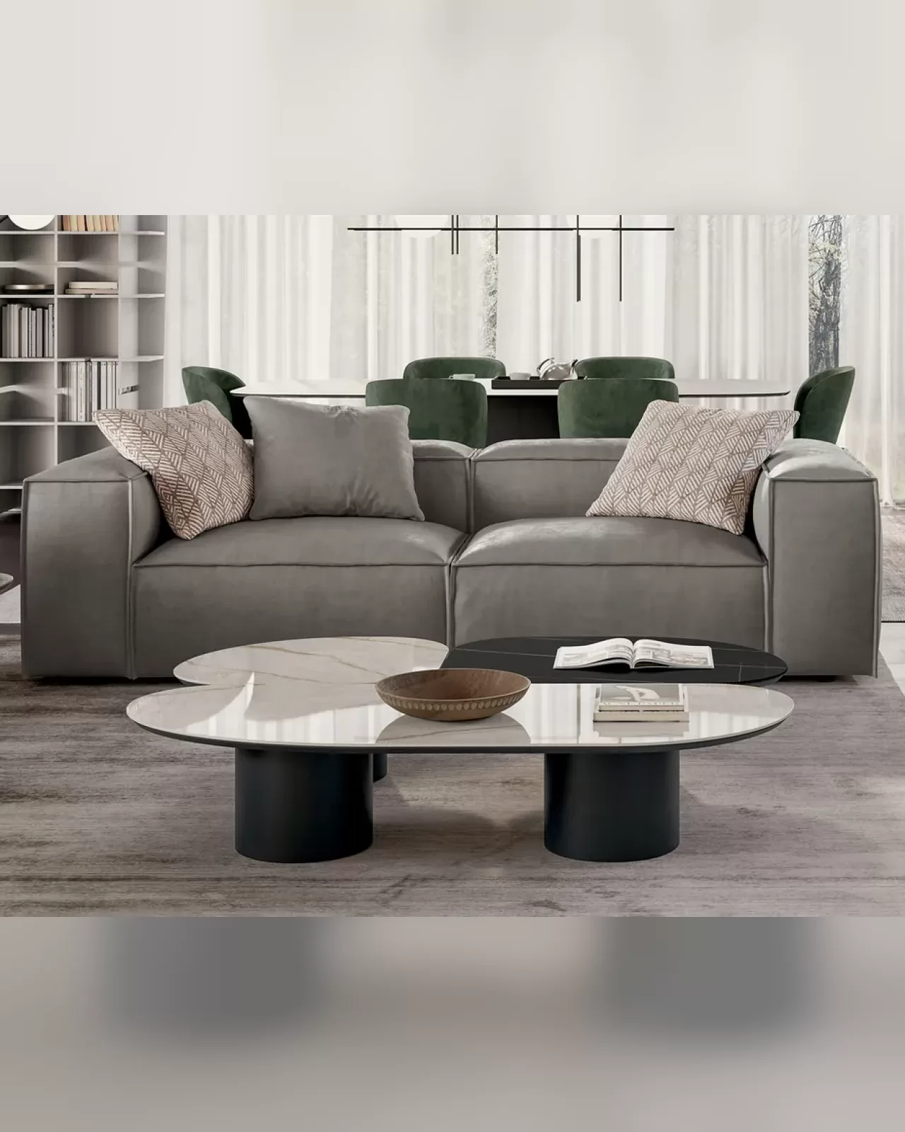 Atollo Coffee Table by Dall'Agnese, modern coffee table with eight shaped tops