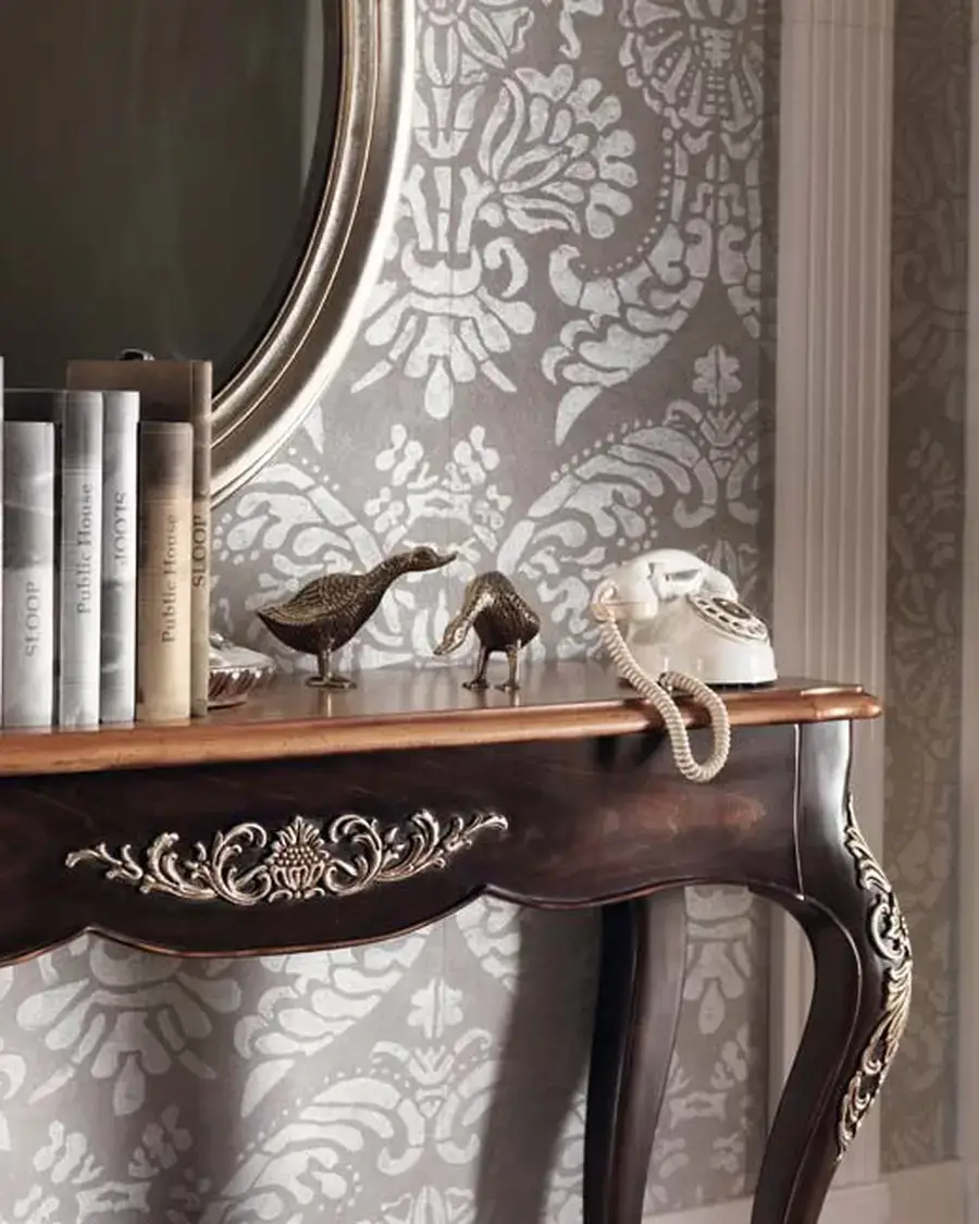Gran Guardia Console Table 2022 by Francesco Pasi, wood console table carved by hand