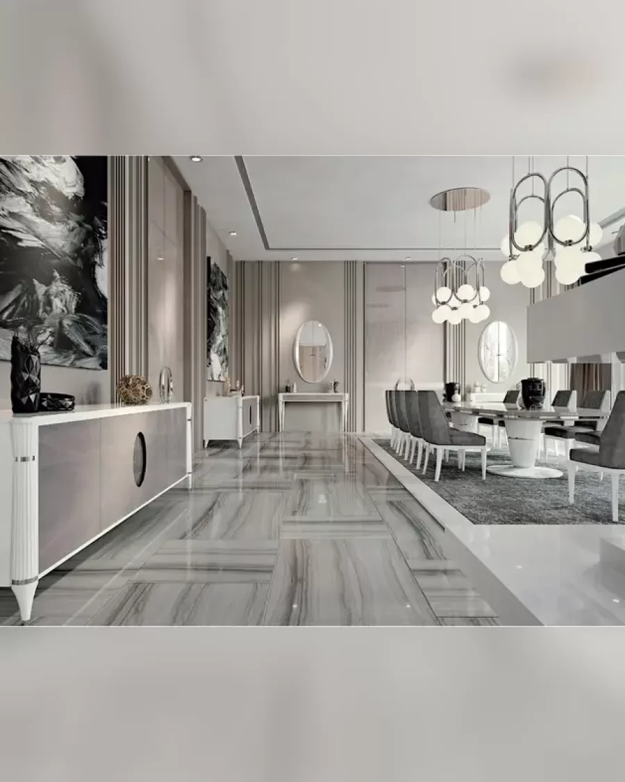 Ellipse Sideboard with Marble Oval, Ellipse by Francesco Pasi