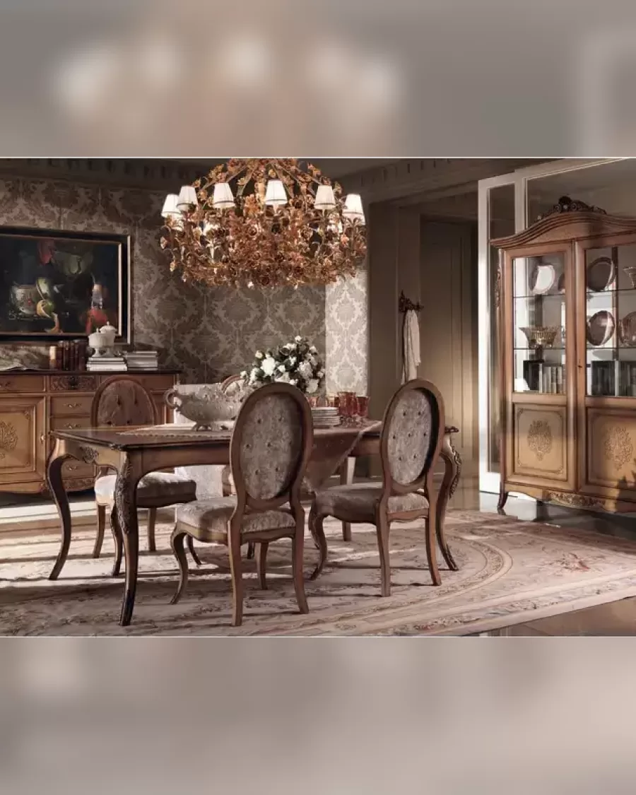 Gran Guardia Dining Table 2005 by Francesco Pasi, carved dining set