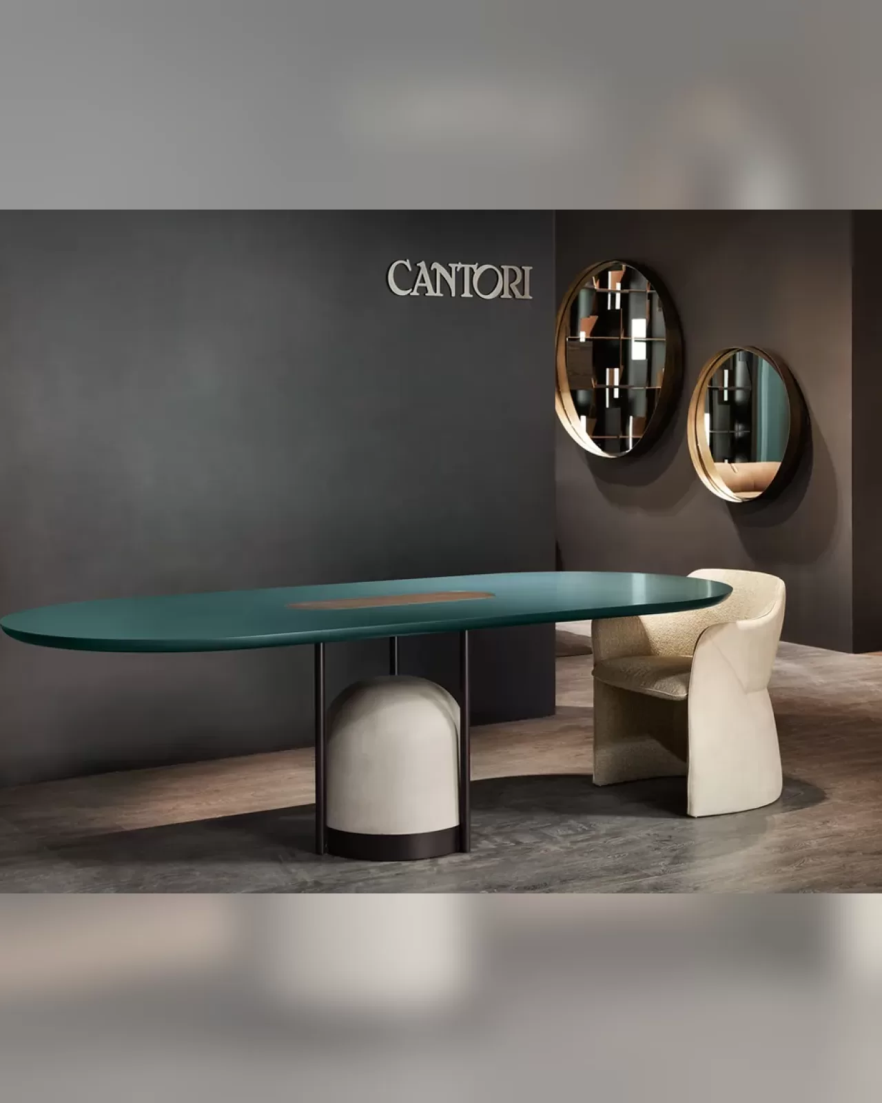 Arcano Dining Table by Cantori, piece of a modern dining room set