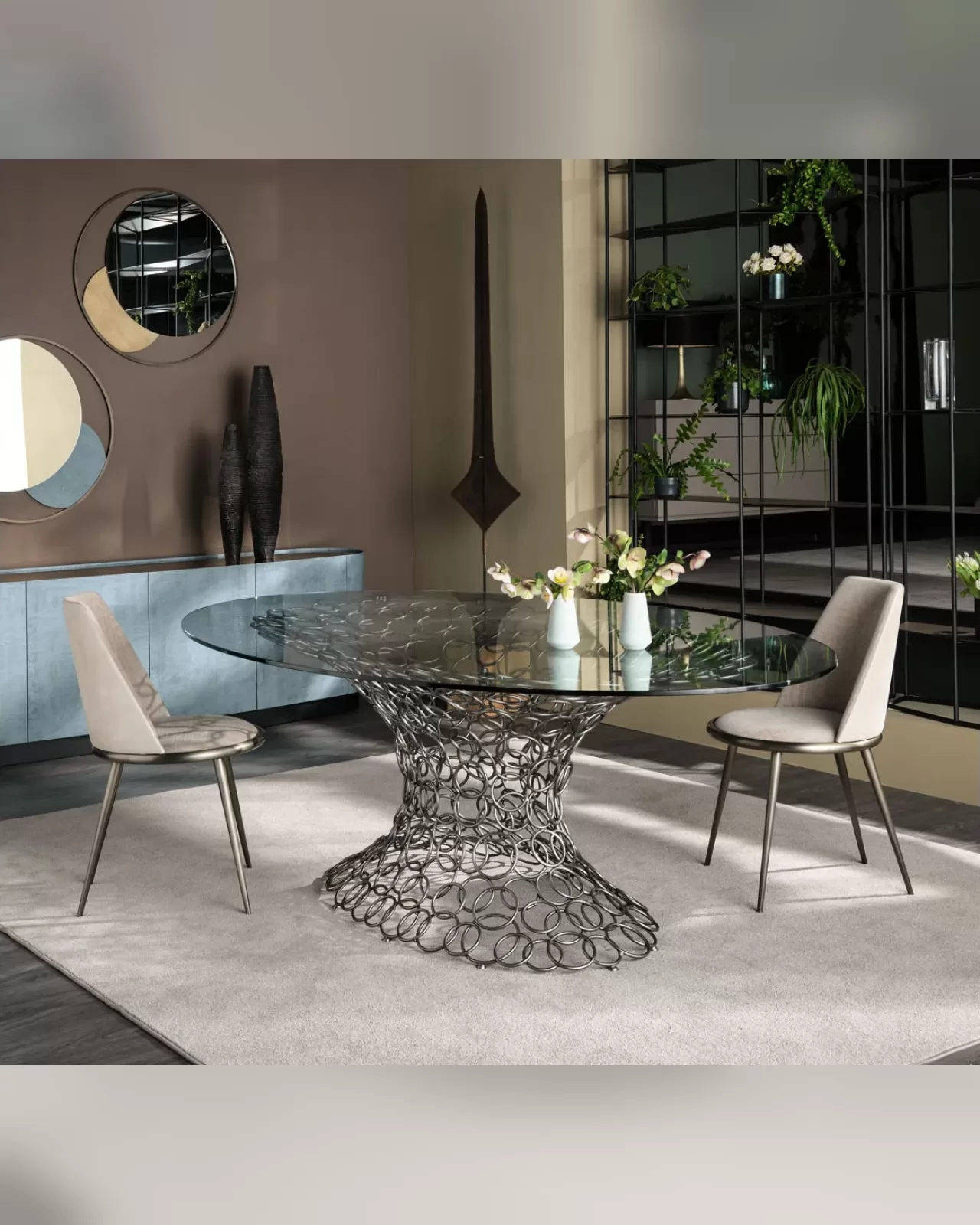 Aurora Imbottita Dining Chair by Cantori, chair for a modern dining table and chairs