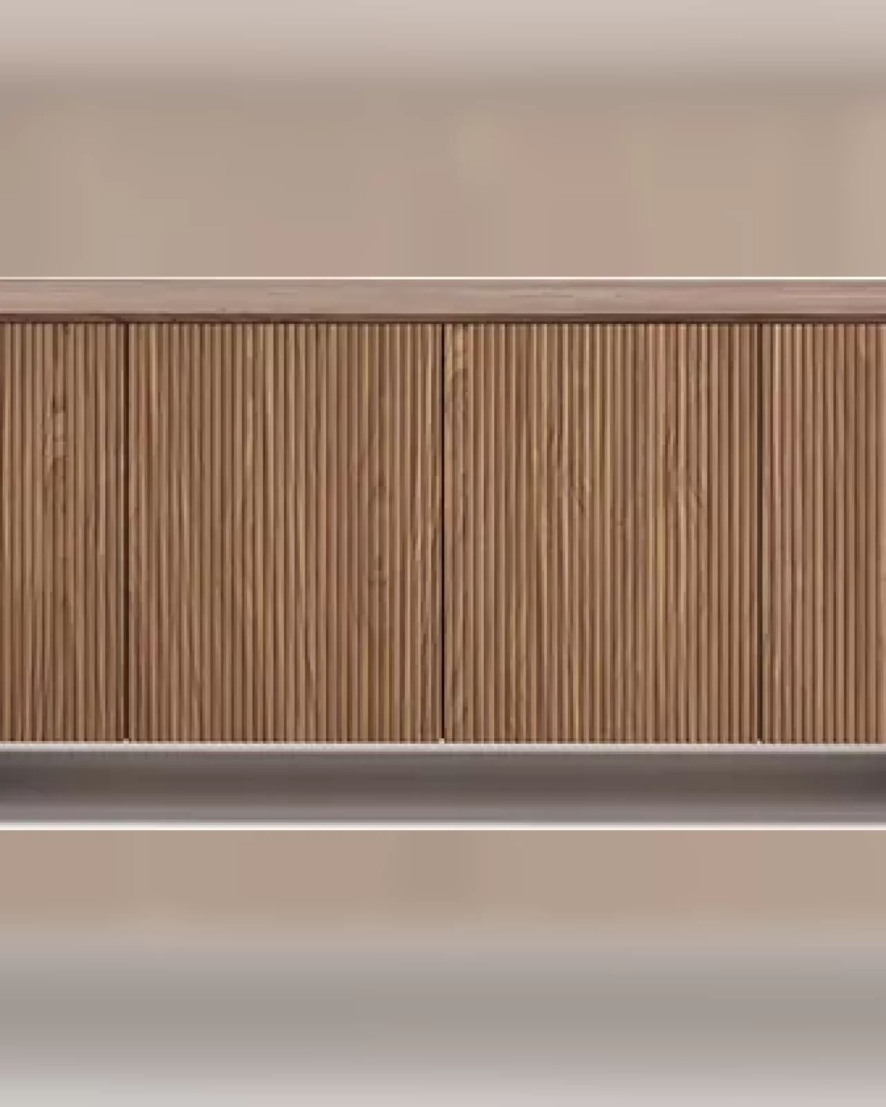 Marlene Sideboard by Dall'Agnese, modern credenza in canneté wood