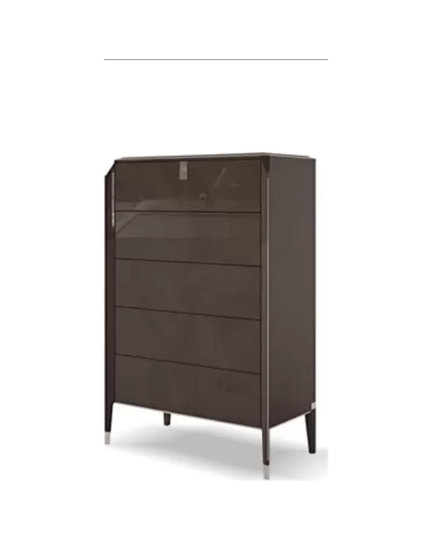 Icon Tallboy, tall dresser beside a bedroom wardrobe