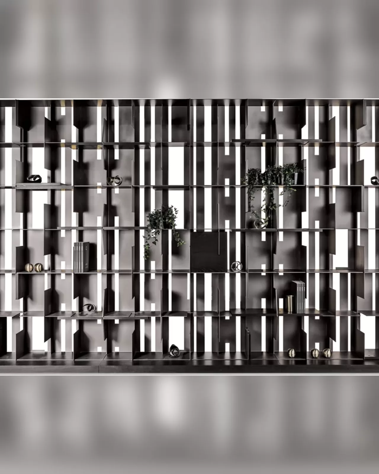 Hong Kong Bookcase Composition by Cantori, modern luxurious living room set