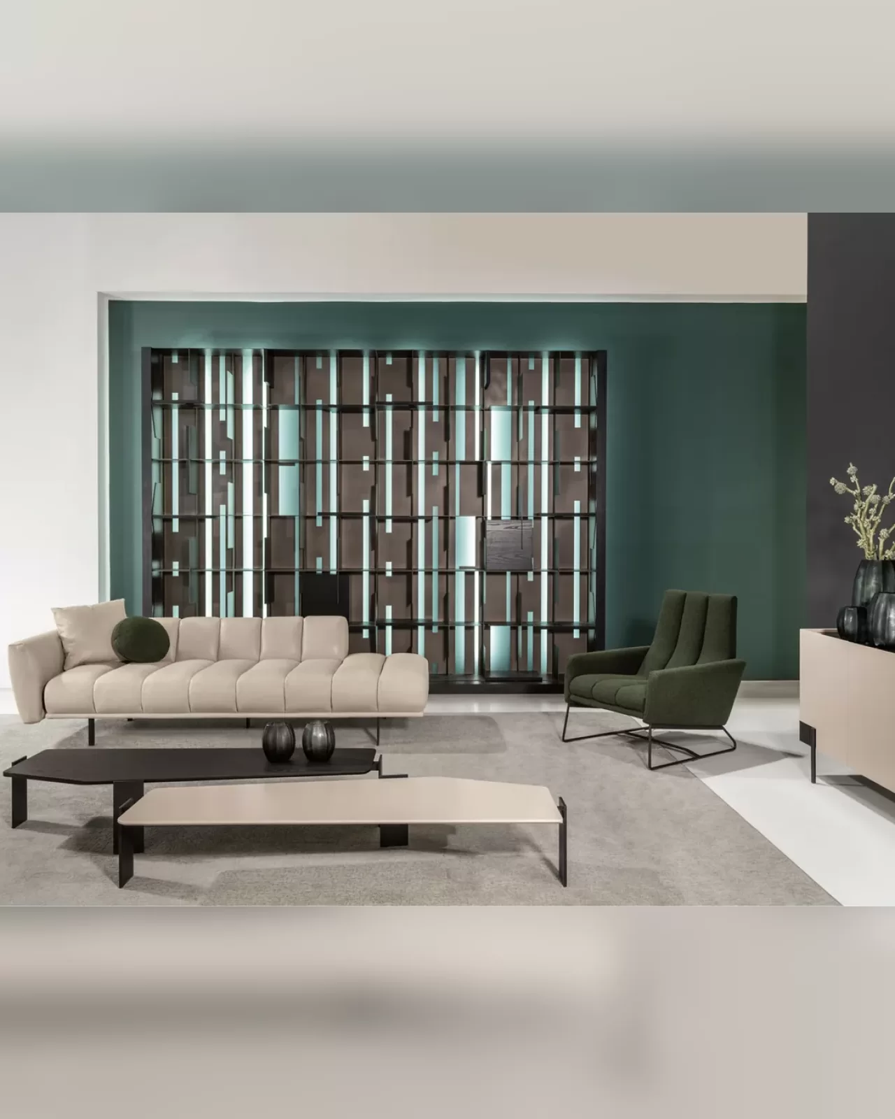 Blockbau Modular Sofa by Cantori, luxury couch for the living room