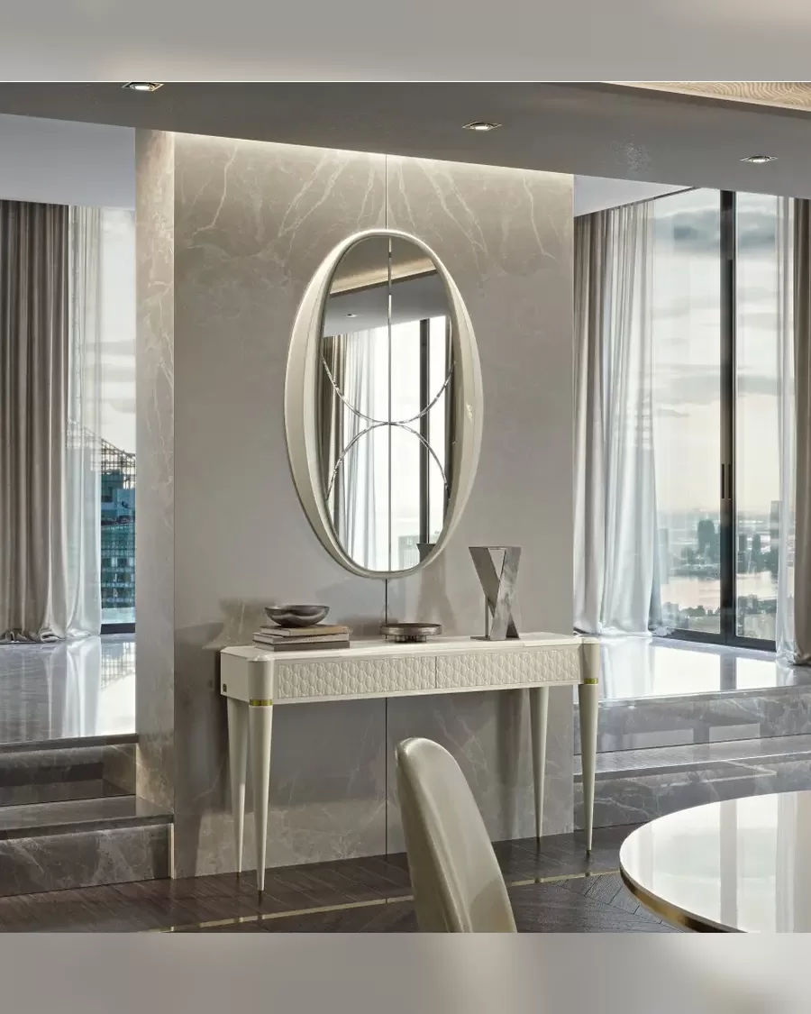 Ellipse Oval Mirror, Italian mirror by Francesco Pasi