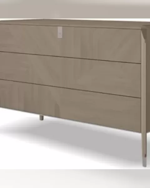 Icon Chest of Drawers by Francesco Pasi, Italian dresser below a bedroom mirror