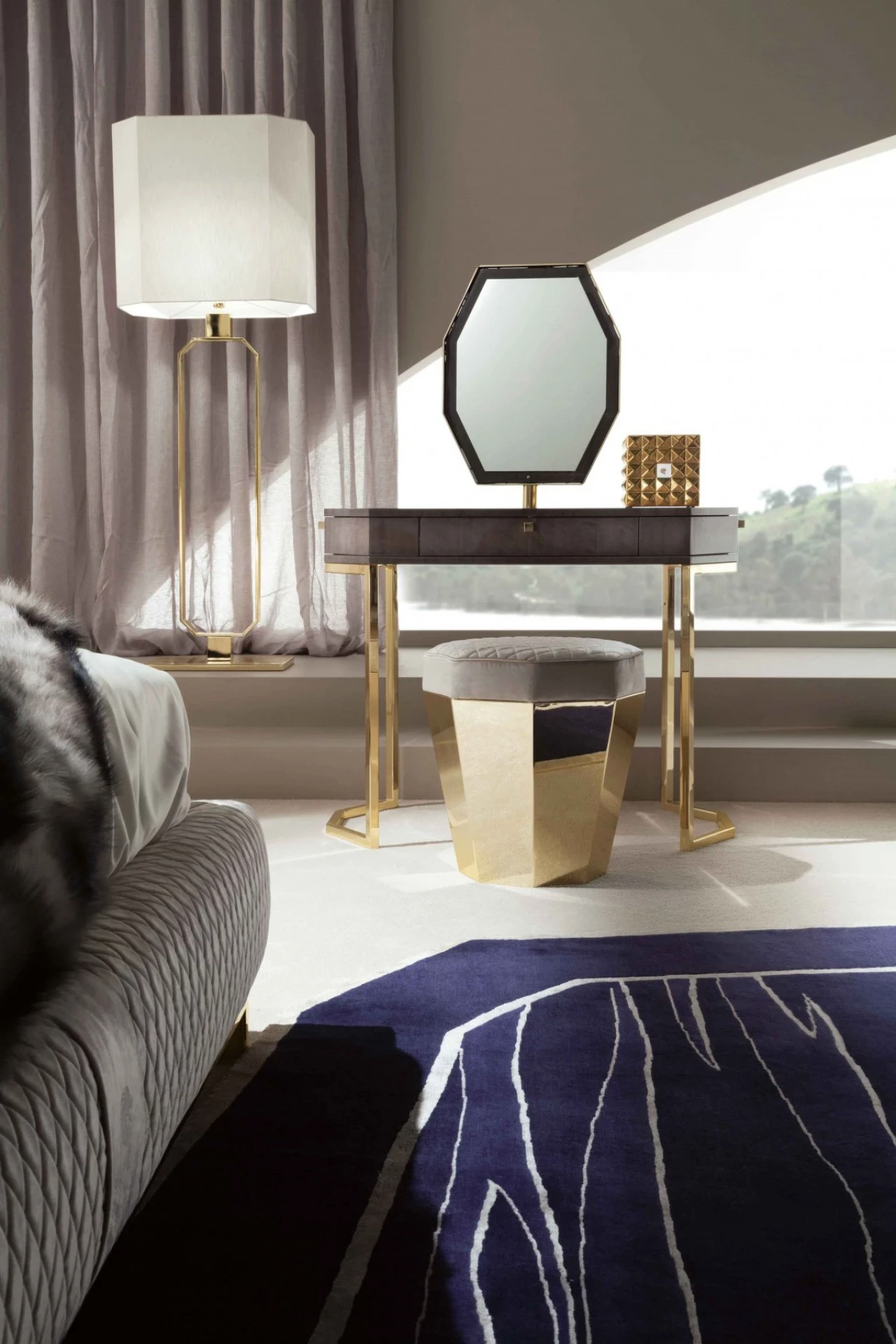 Infinity Quilted Bed, image 8 of 8, coordinated Italian furniture collection
