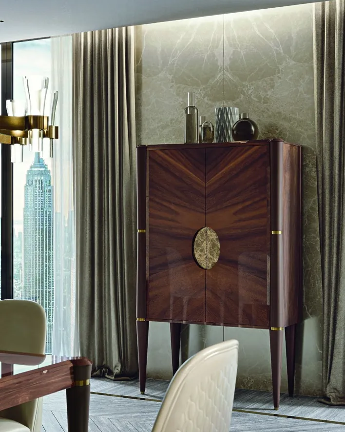 Ellipse Bar Cabinet, Francesco Pasi Italian furniture for the dining room