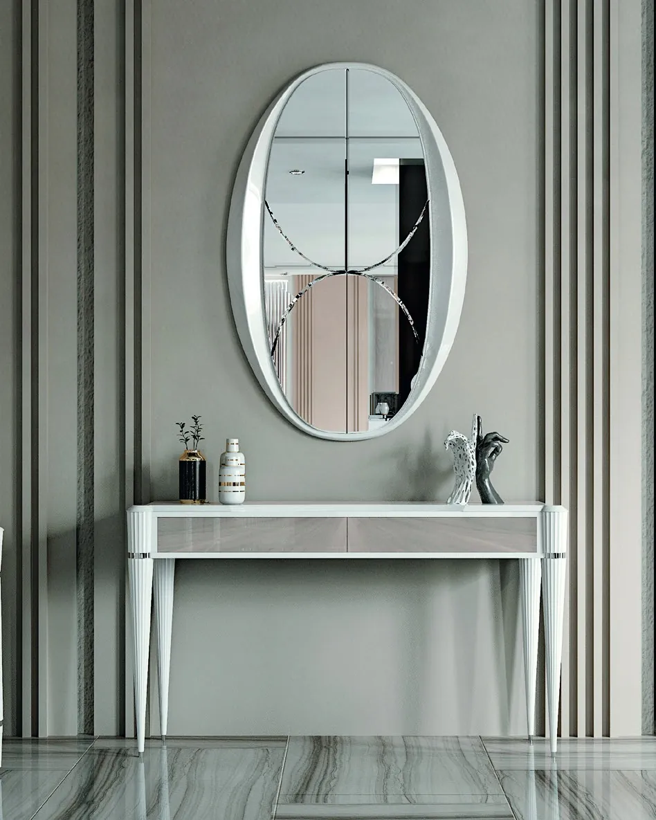 Ellipse Oval Mirror, Francesco Pasi Italian furniture for the bedroom