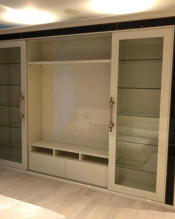 Ellipse Wall Unit with Sliding Doors, image 2 of 3, Francesco Pasi Ellipse collection
