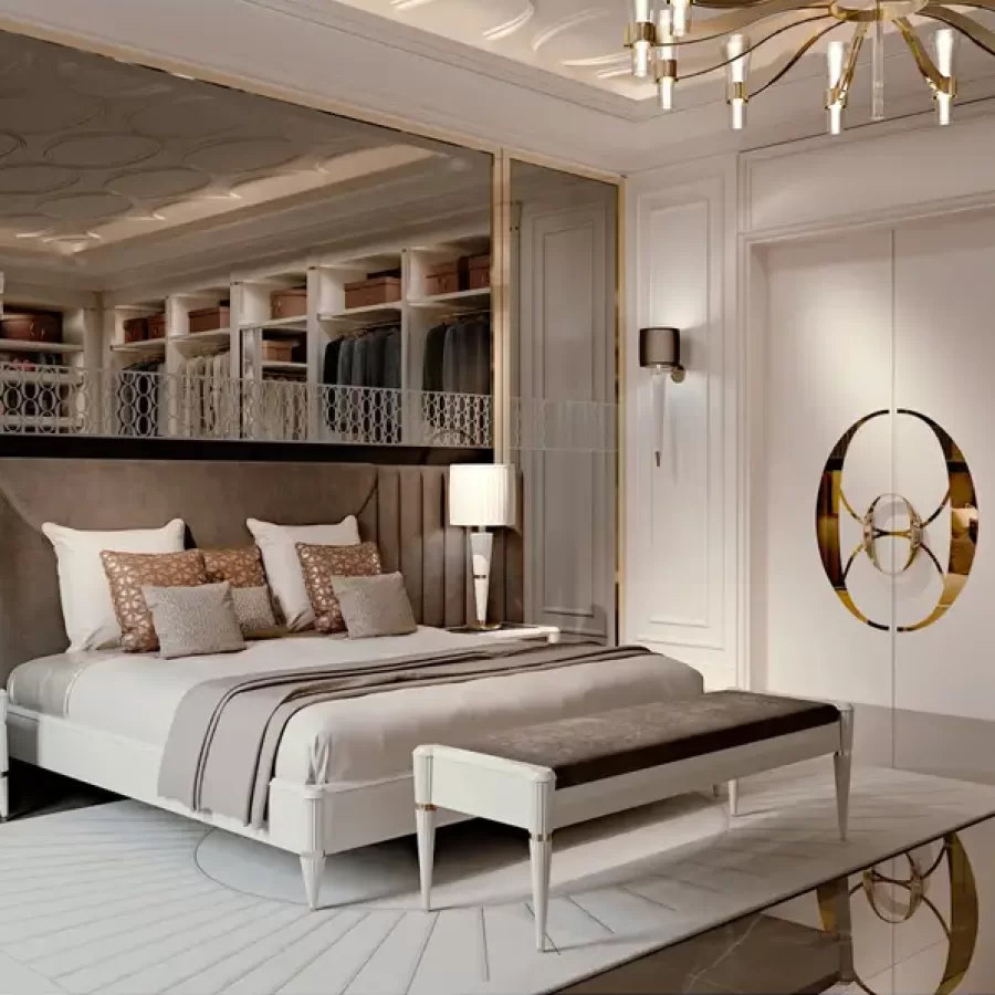 Ellipse Bed with Side Panels by Francesco Pasi, Italian bedroom furniture