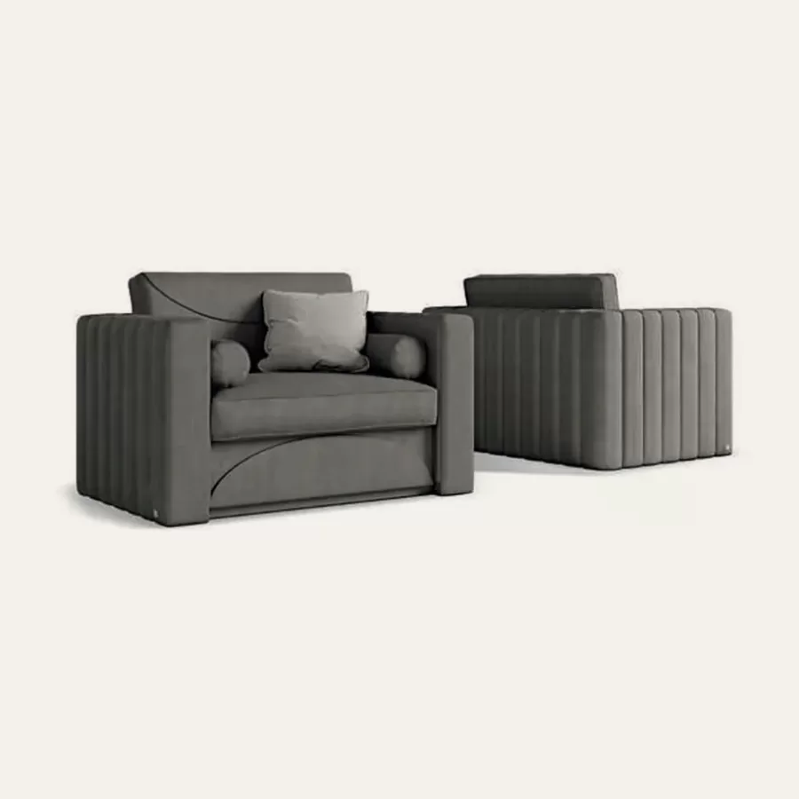 Ellipse Lounge Armchair by Francesco Pasi, luxury living room furniture, 135 to 155 cm wide