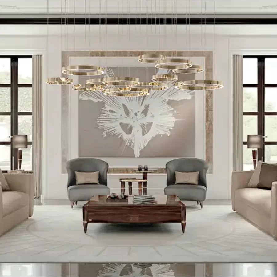 Living Room Furniture for a classic villa, Ellipse Shaped Armchair by Francesco Pasi