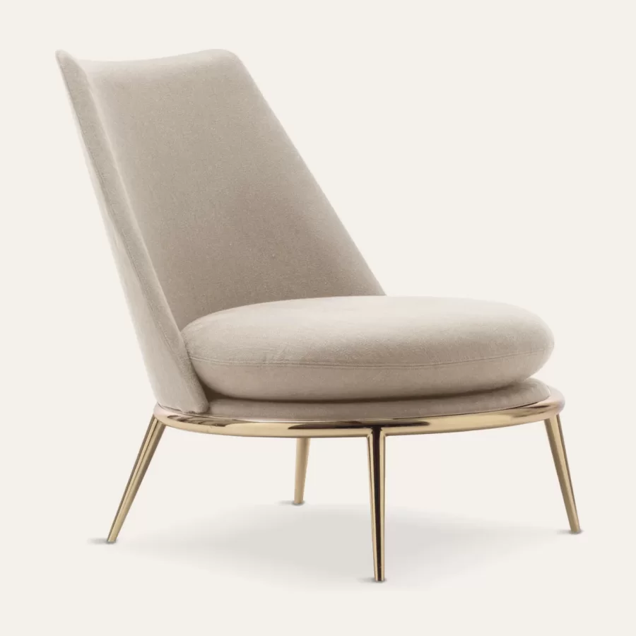 Aurora Armchair by Cantori, high end living room furniture, 65 cm wide