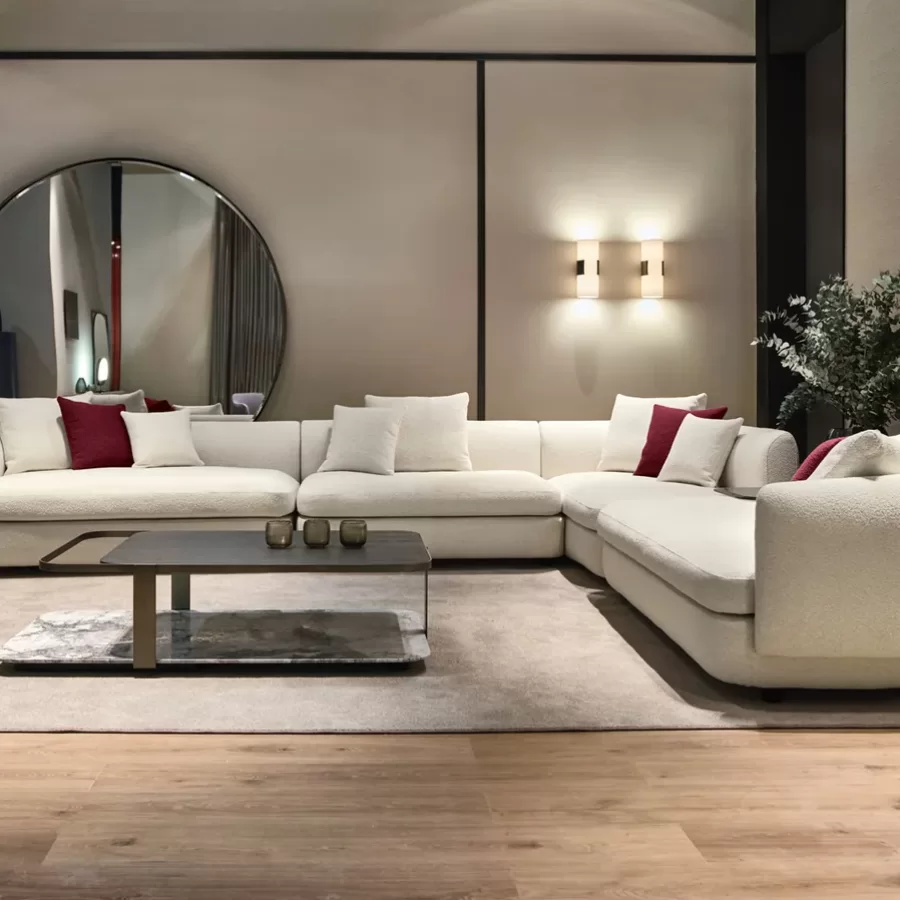 Gabrielle Modular Sofa by Cantori, high end living room furniture, 130 to 394 cm wide