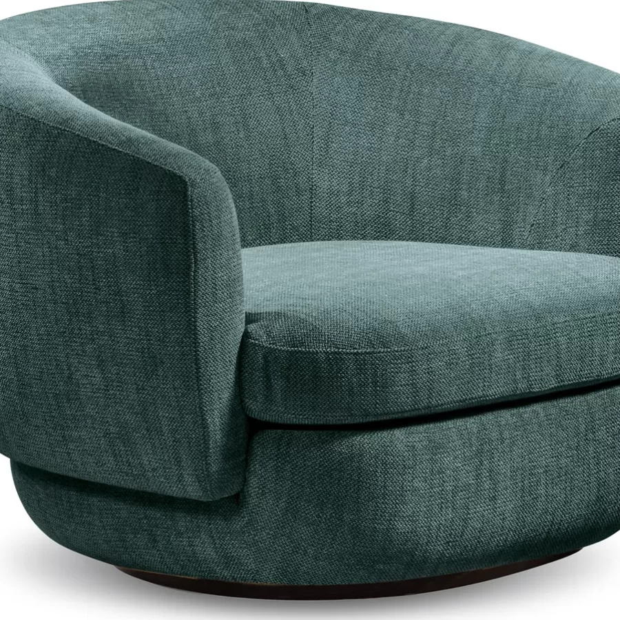 Gabrielle Swivel Armchair by Cantori, luxury living room furniture, 90 cm wide