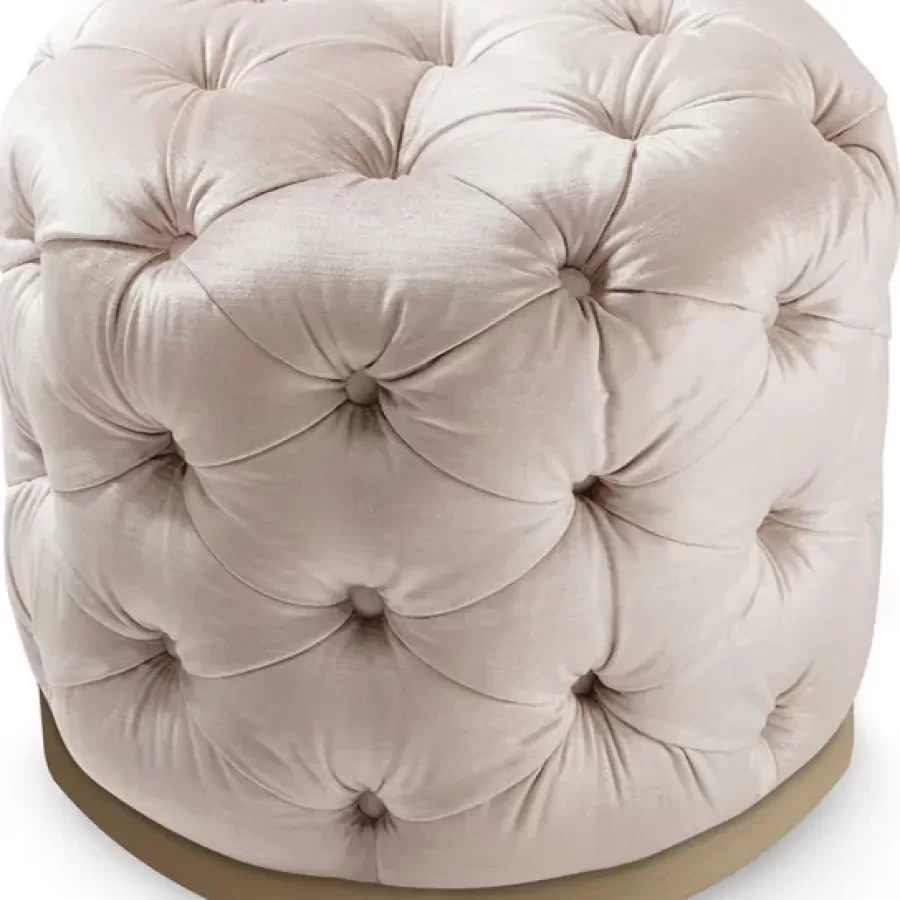 George Pouf by Cantori, Italian living room furniture, 83 cm wide
