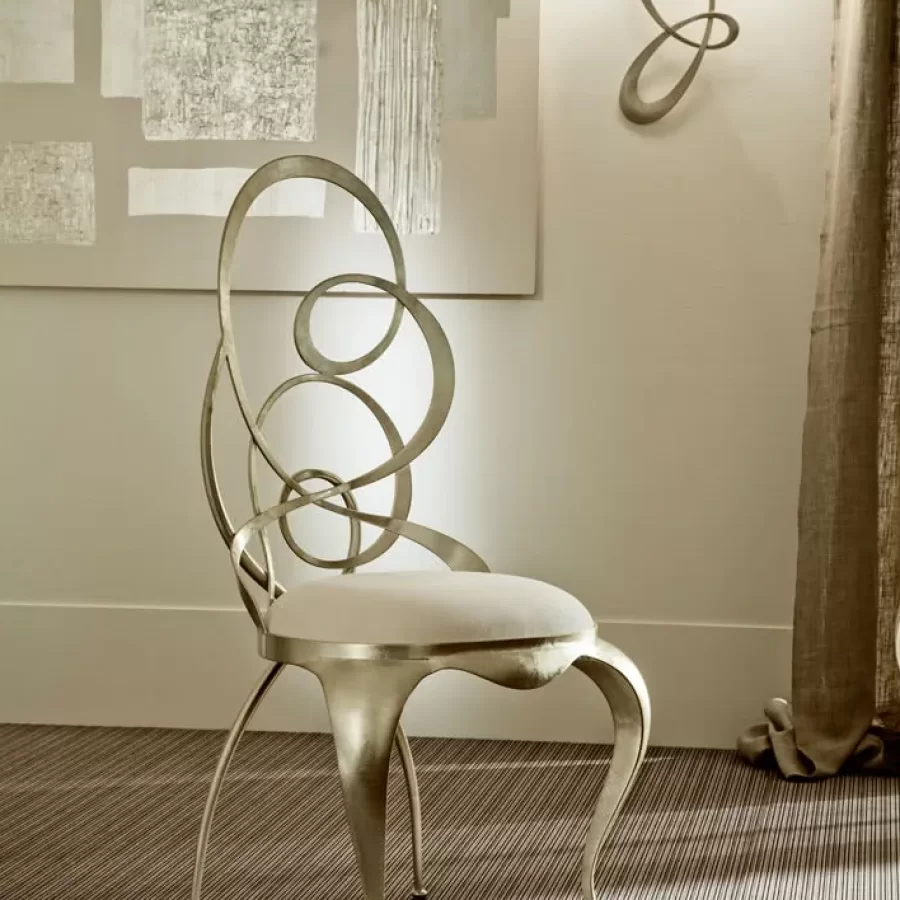Ghirigori Dining Chair by Cantori, luxury dining room furniture, 55 cm wide