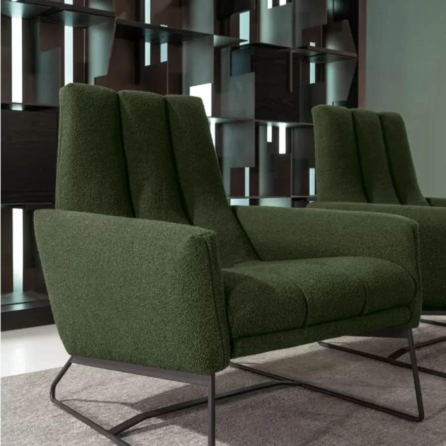 Jackie Armchair by Cantori, luxury living room furniture, 82 cm wide