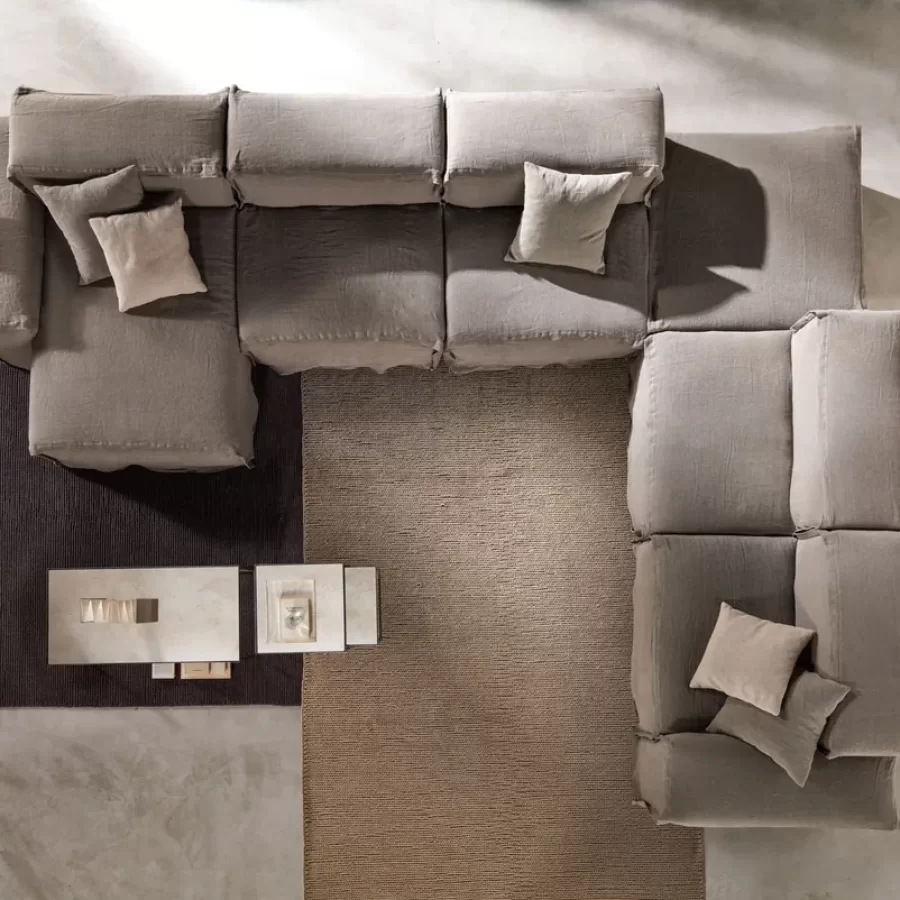 Narciso Sofa Side Tables by Cantori, side table, made to order in Italy