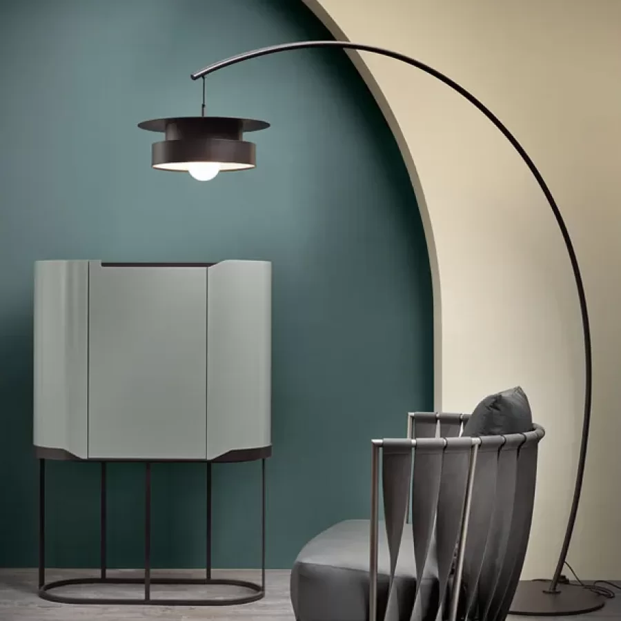 Oasi Cabinet by Cantori, made to order in Italy, living room cabinet, 107 cm wide