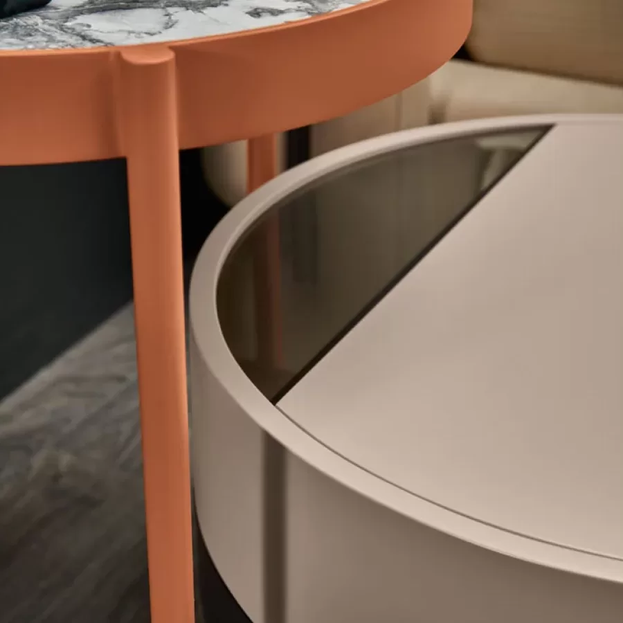 Valley Bedside Table by Cantori, luxury bedroom furniture