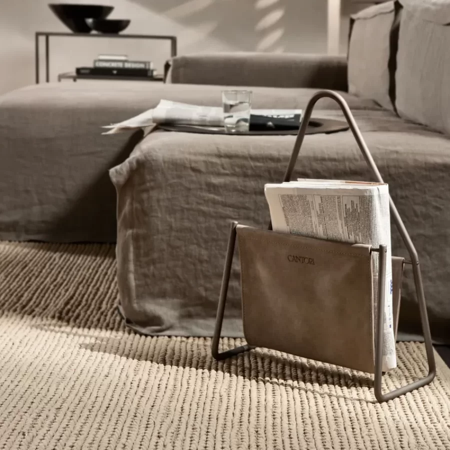 Vogue Magazine Rack by Cantori, Italian living room furniture, 35 cm wide