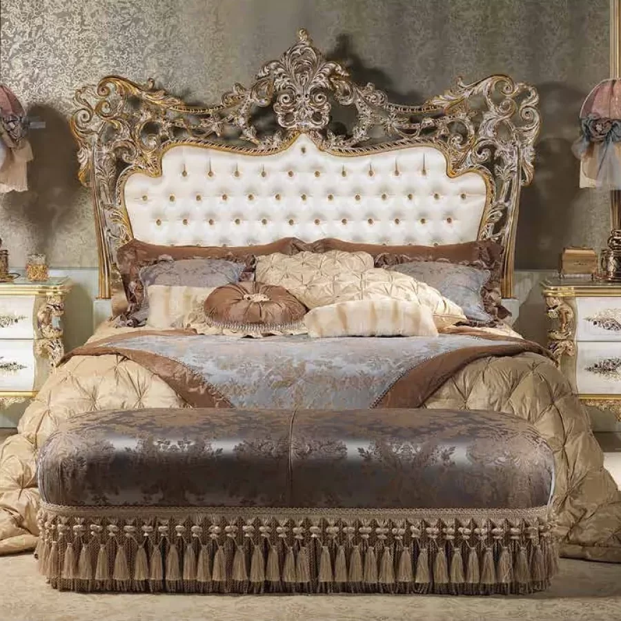 Aida Bed in Metal AD001 by Cappelletti, luxury bedroom furniture