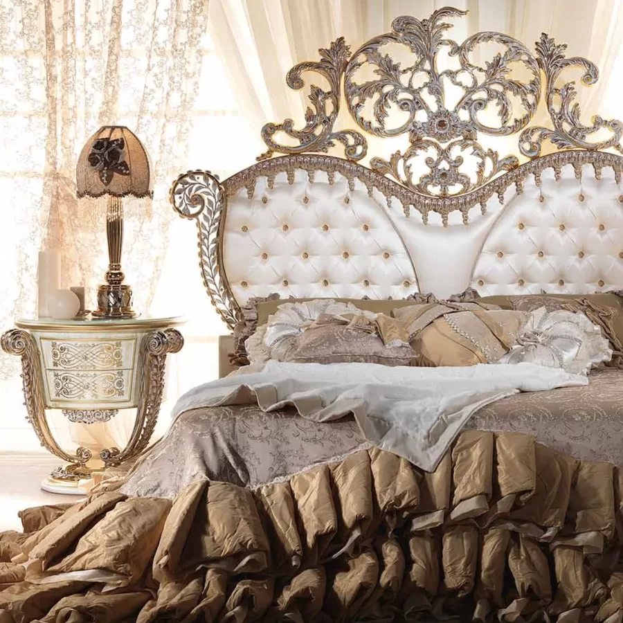 Aida Bed in Metal AD061 by Cappelletti, Italian bedroom furniture