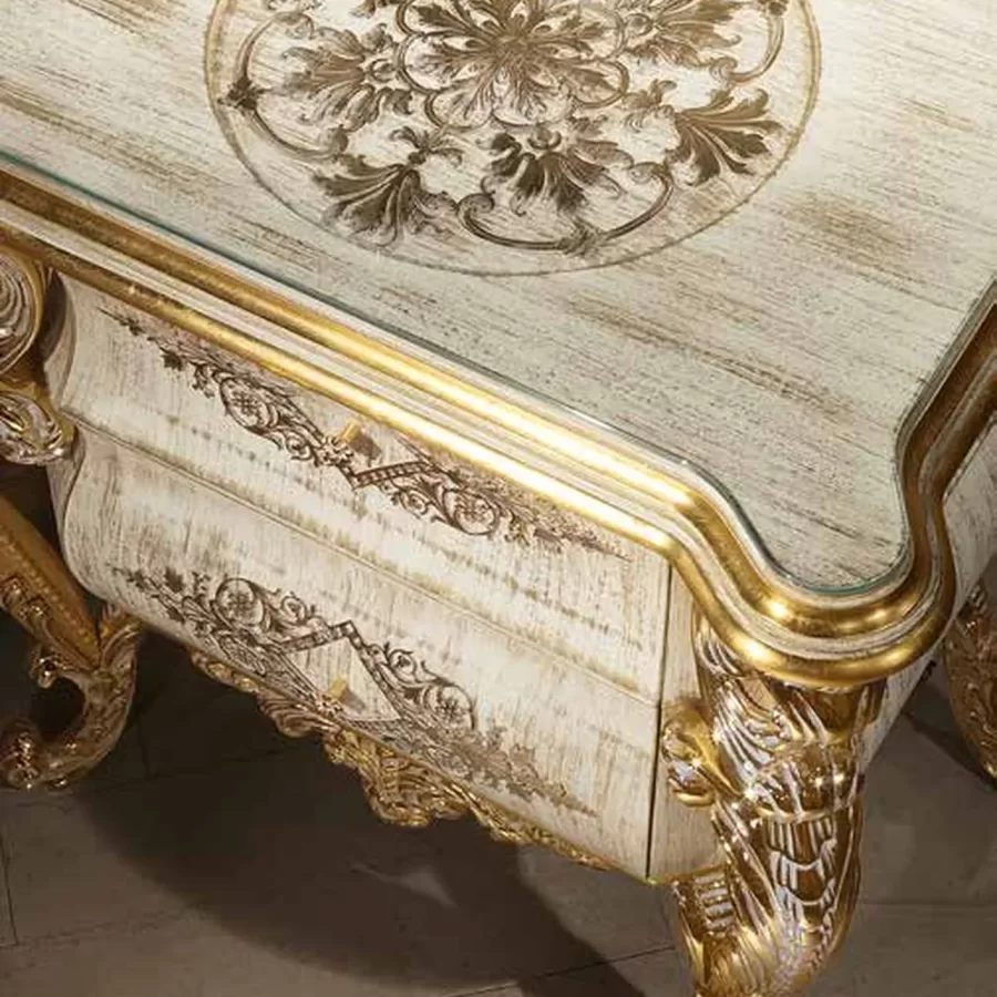Aida Bedside Table AD002 by Cappelletti, luxury bedroom furniture