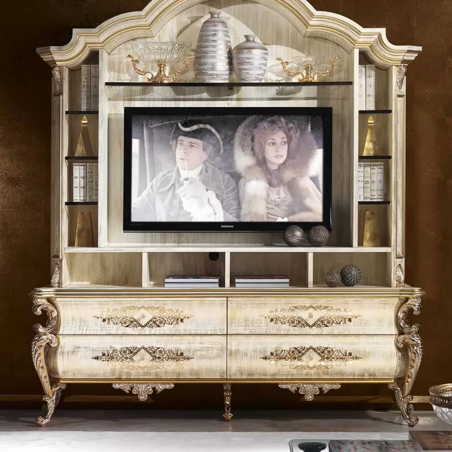 Aida Plasma TV Cabinet AD238 by Cappelletti, TV stand, 222 cm wide