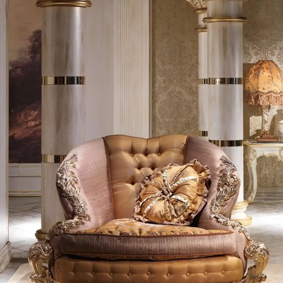 Royal Armchair RY171 by Cappelletti, living room furniture set, 145 cm wide