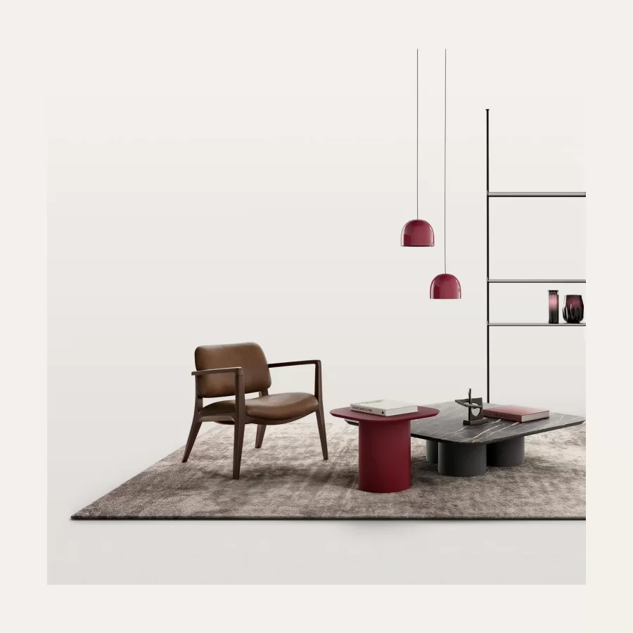 Hull Lounge Armchair by Dall'Agnese, luxury living room furniture, 74 cm wide