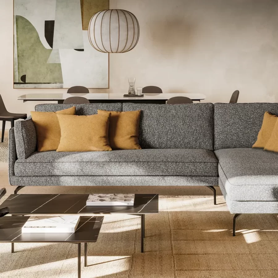 Milton Sofa by Dall'Agnese, luxury living room furniture, 184 to 337 cm wide