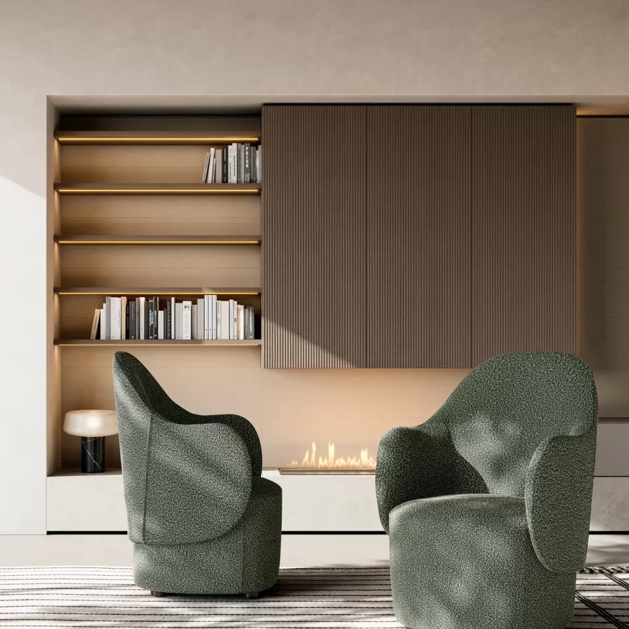 Planka Armchair by Dall'Agnese, living room furniture, 73 cm wide