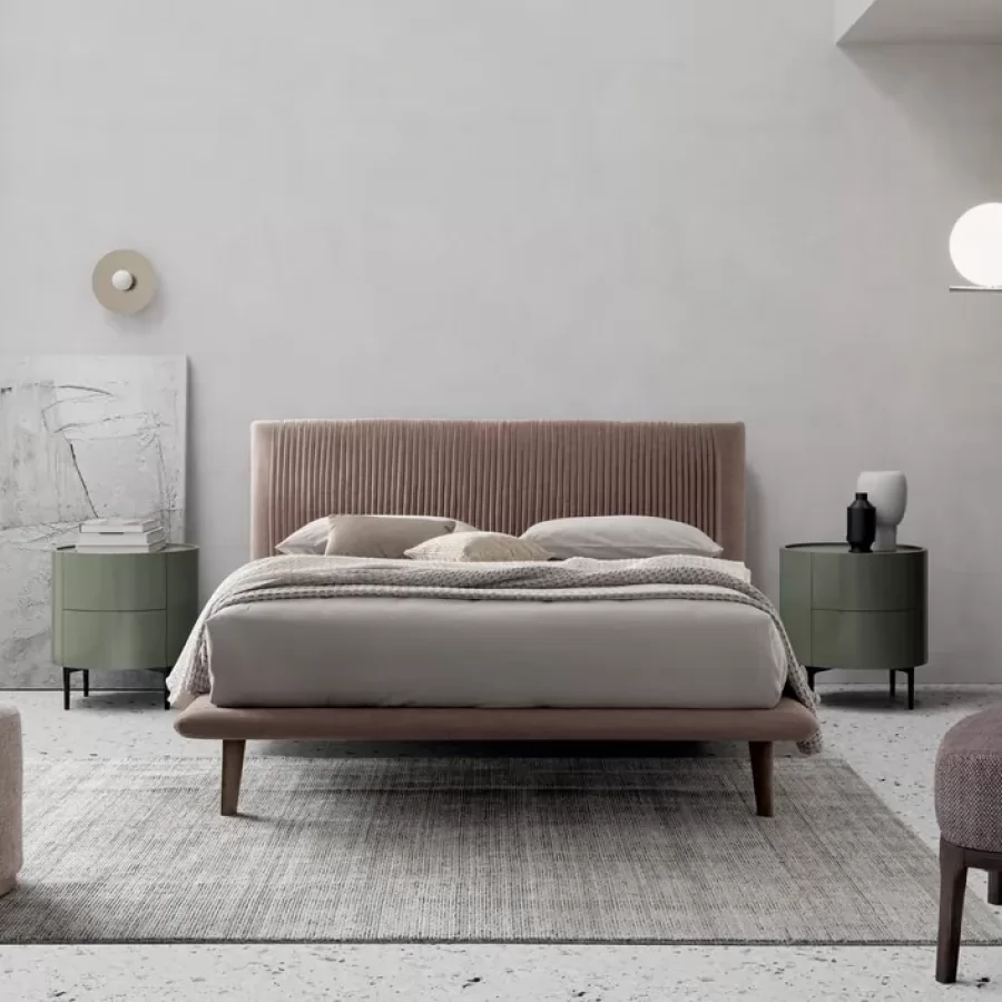 Plissè Bed by Dall'Agnese, luxury bedroom furniture