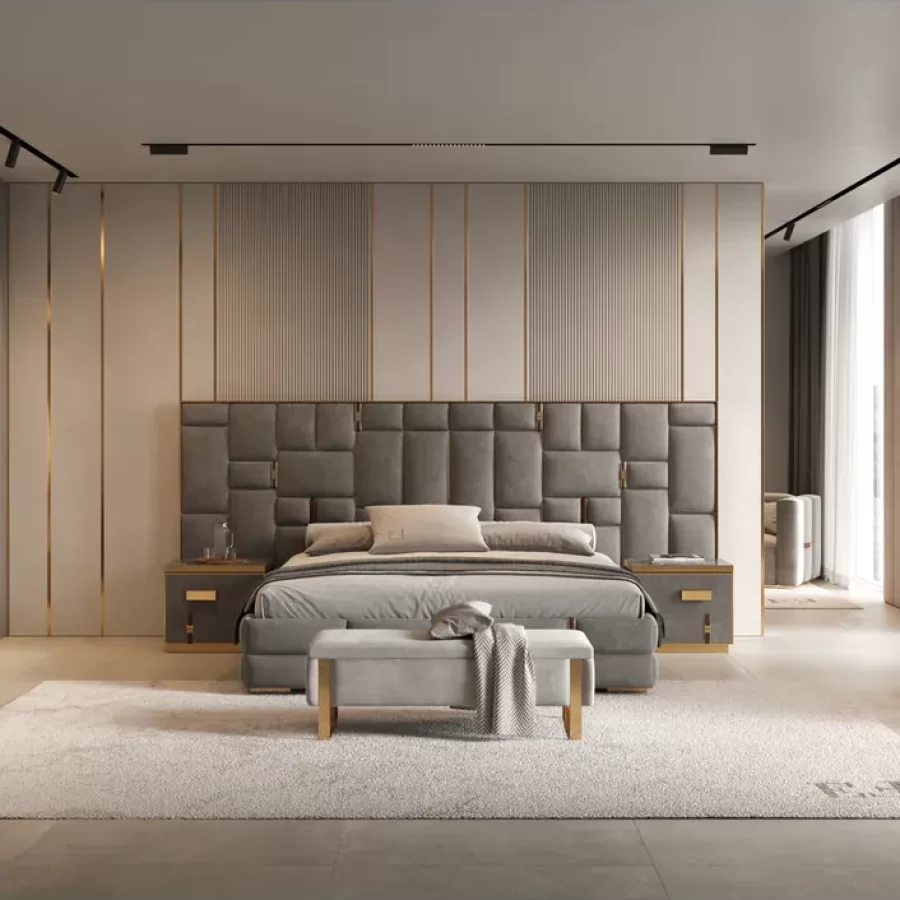 Cromo Plus Bed by Epoque, Italian bedroom furniture