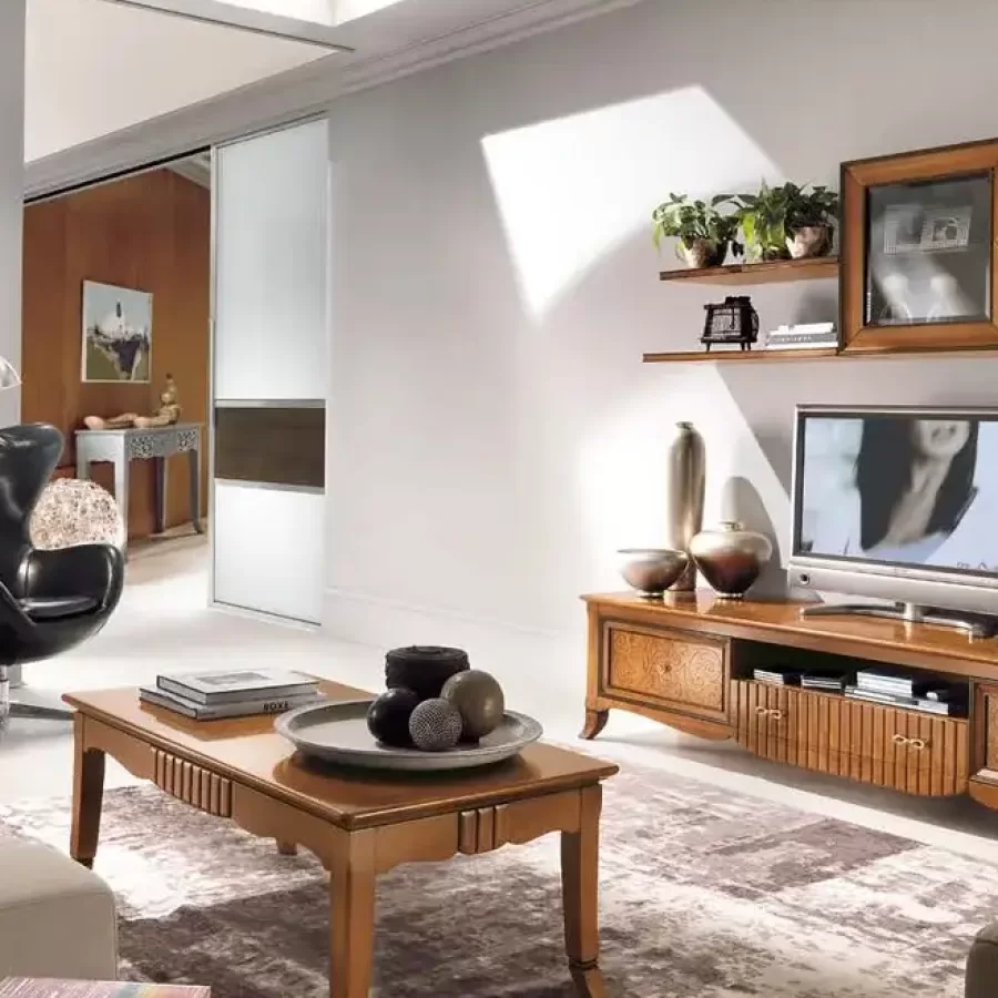 New Deco Wall Composition 5 by Francesco Pasi, classic Italian furniture for the living room