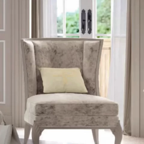 Ocean Armchair, Hand-carved legs