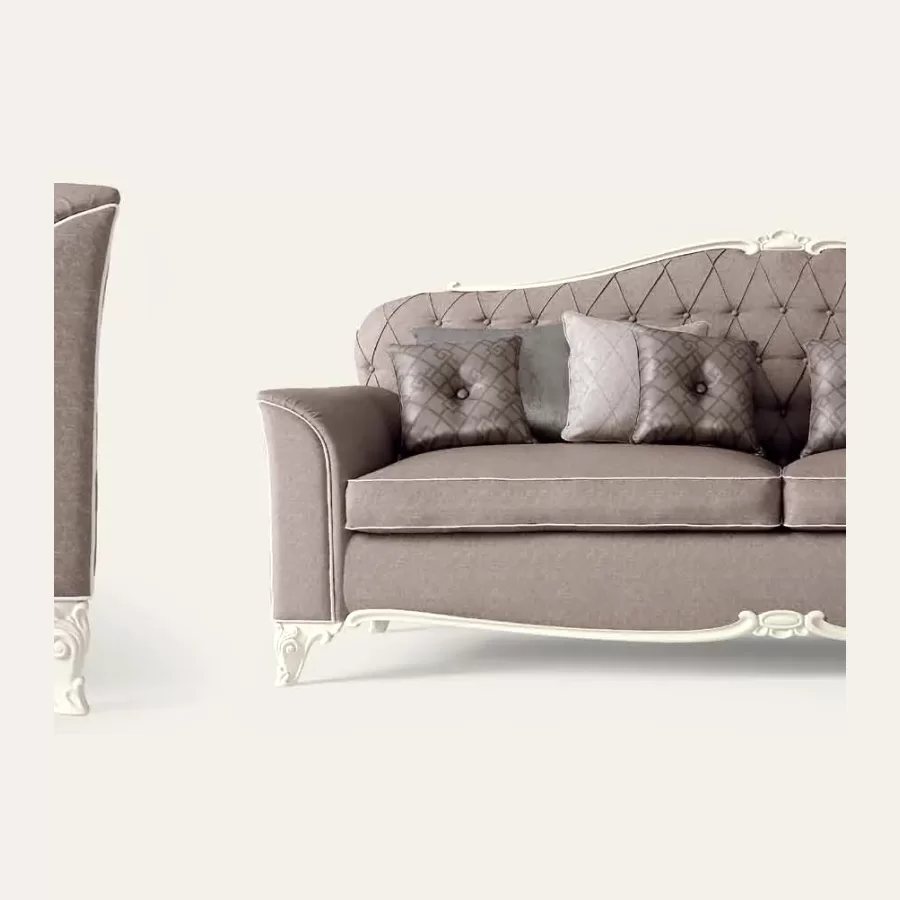 Opera 3-Seater Sofa by Francesco Pasi, classic Italian sofa, 235 cm wide