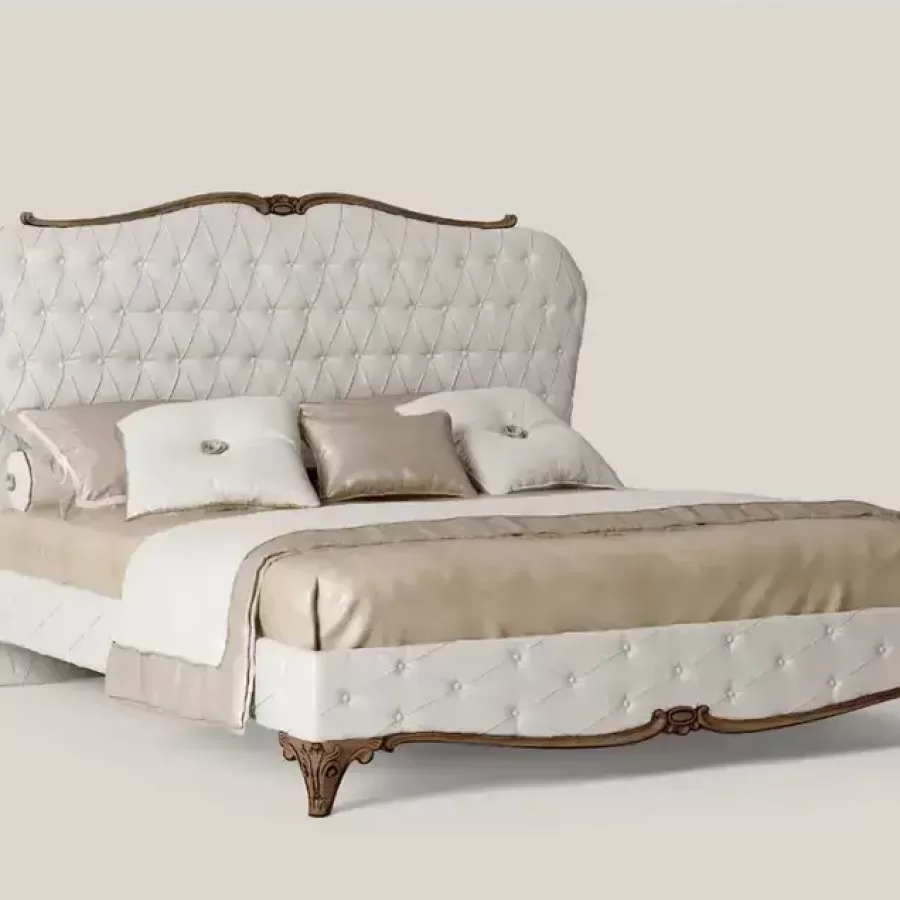 Opera upholstered bed for a 200 x 200 cm mattress, traditional king bedroom sets