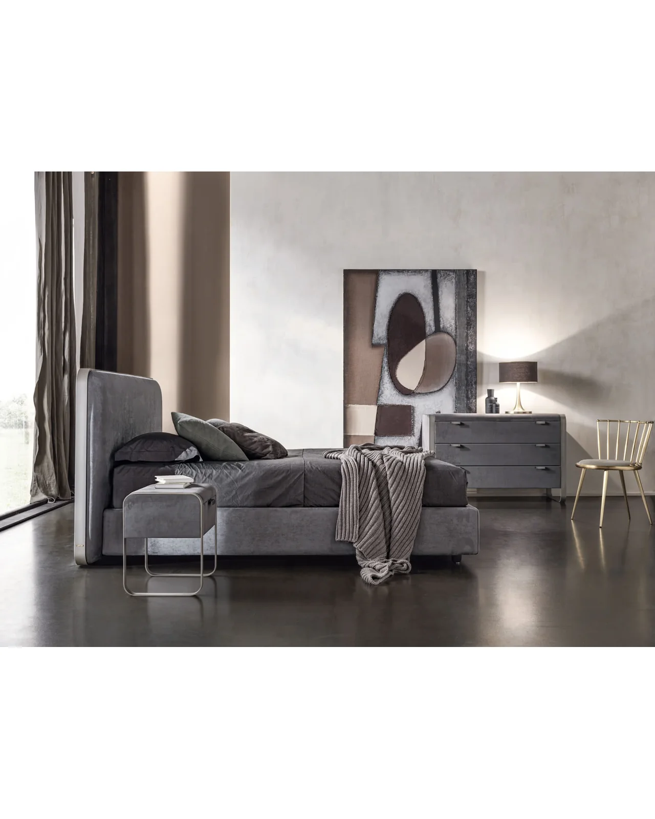 Elvis bed by Cantori, in an interior setting, photo 4 of 8, Nobili Design catalog