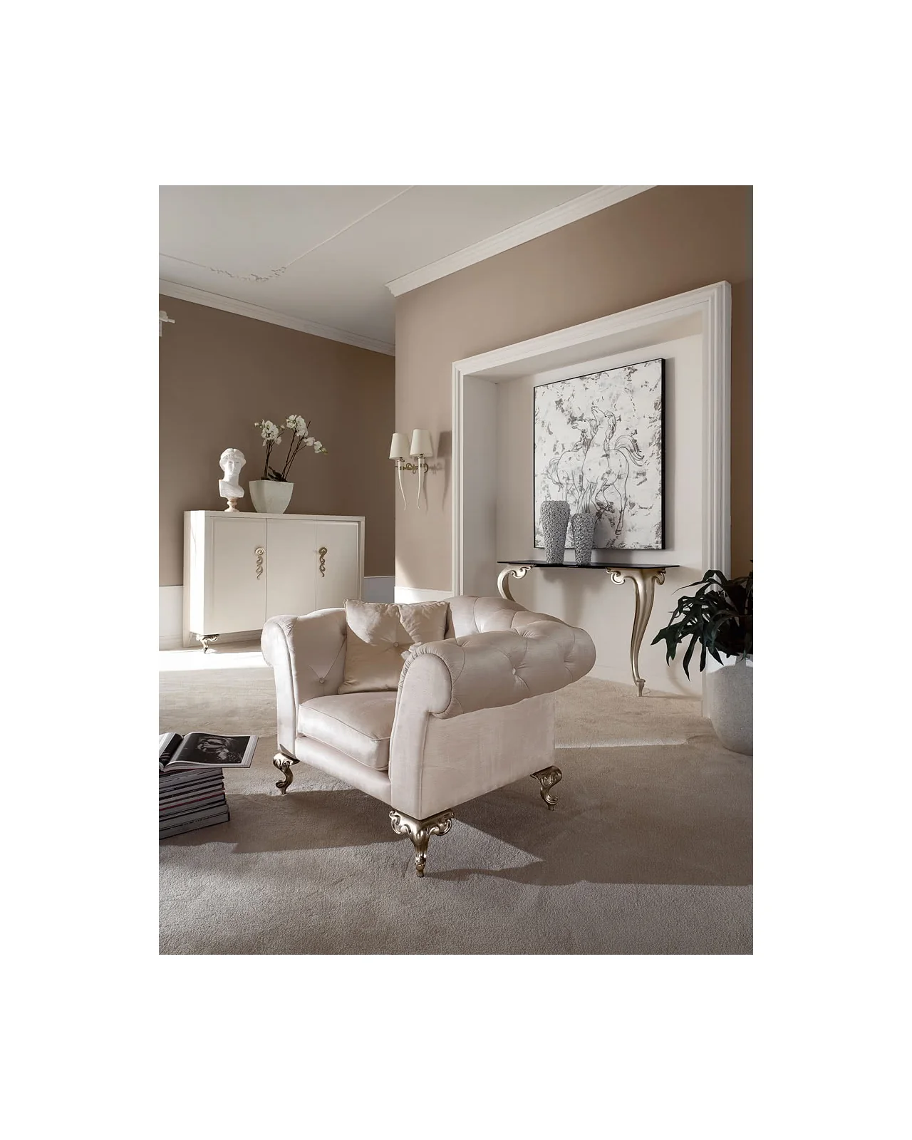George armchair by Cantori, in an interior setting, photo 2 of 2